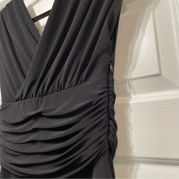 Black Dress by DKNY Knee Length Knit Knee Length Stretch 2 Small Party Travel - Picture 8 of 9